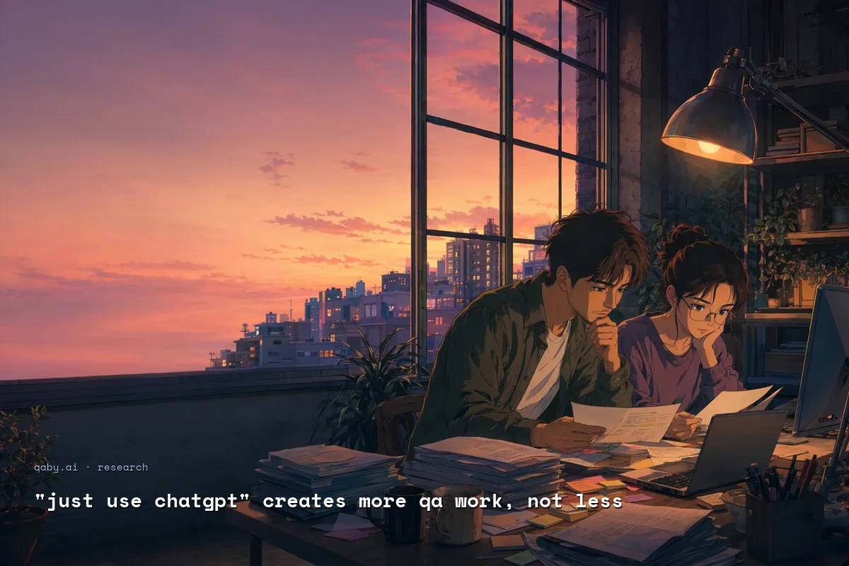 "Just Use ChatGPT" Creates More QA Work, Not Less
