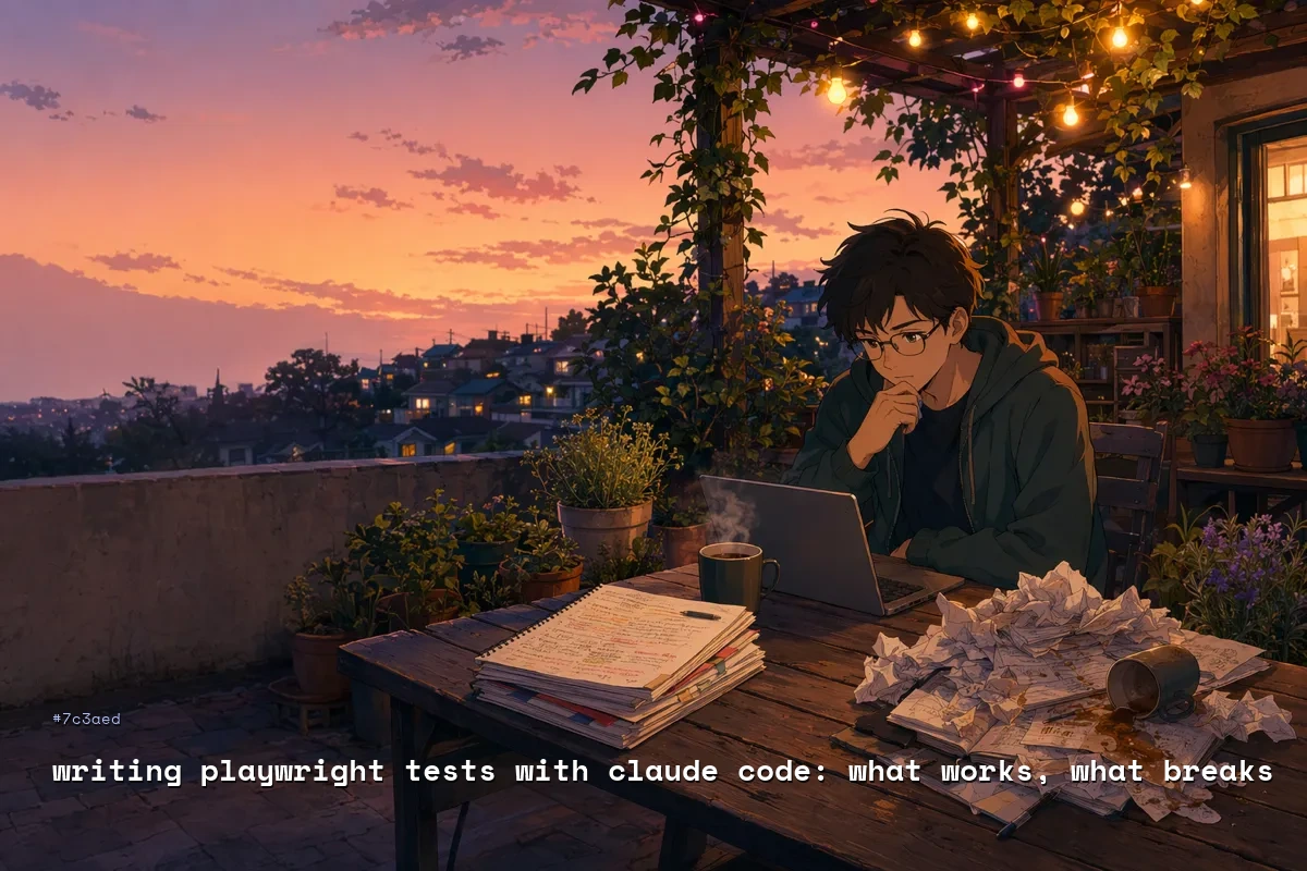Writing Playwright Tests with Claude Code: What Works, What Breaks