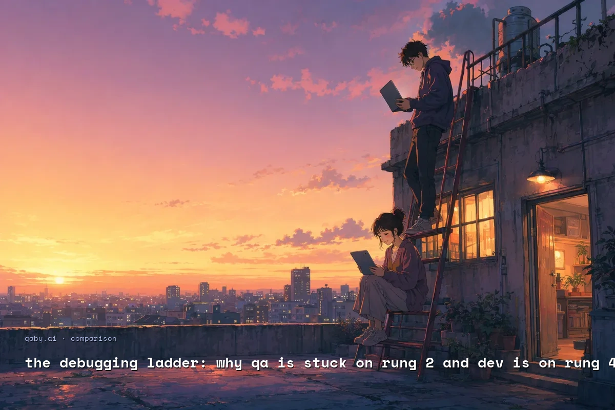 The Debugging Ladder: Why QA Is Stuck on Rung 2 and Dev Is on Rung 4