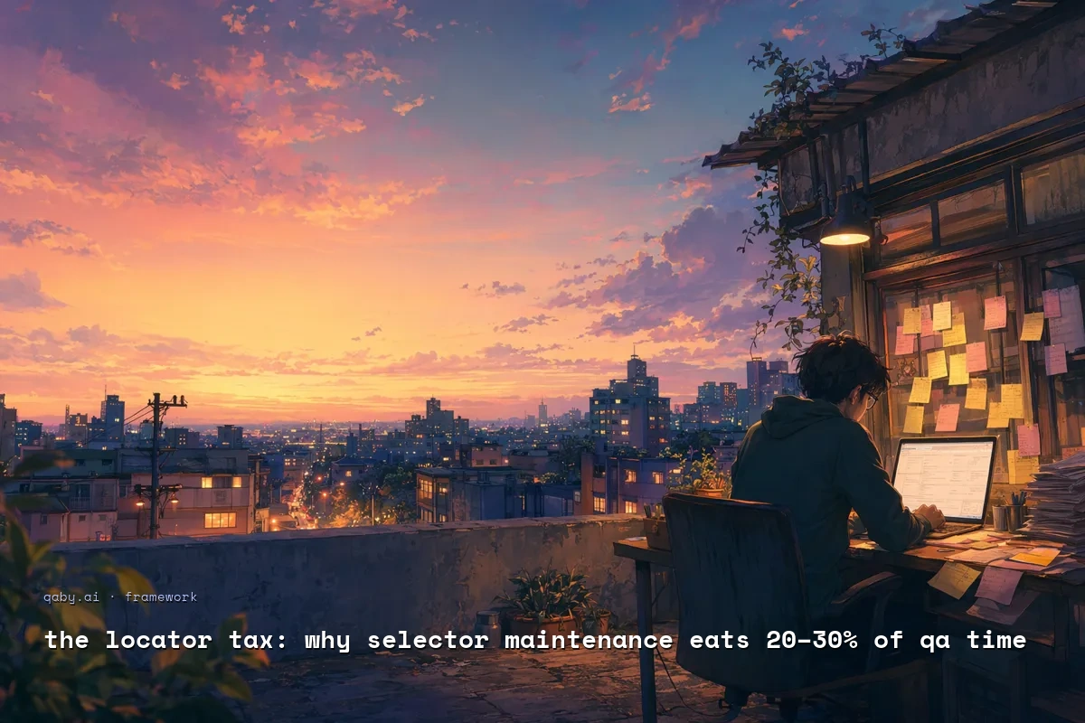The Locator Tax: Why Selector Maintenance Eats 20–30% of QA Time
