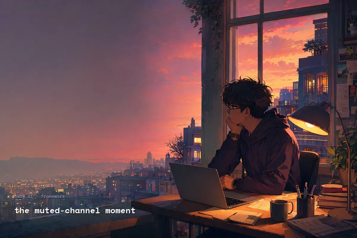 The Muted-Channel Moment