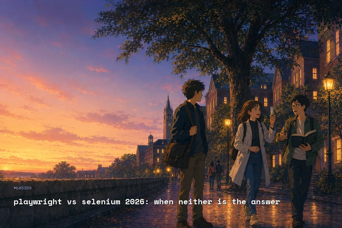Playwright vs Selenium 2026: When Neither Is the Answer